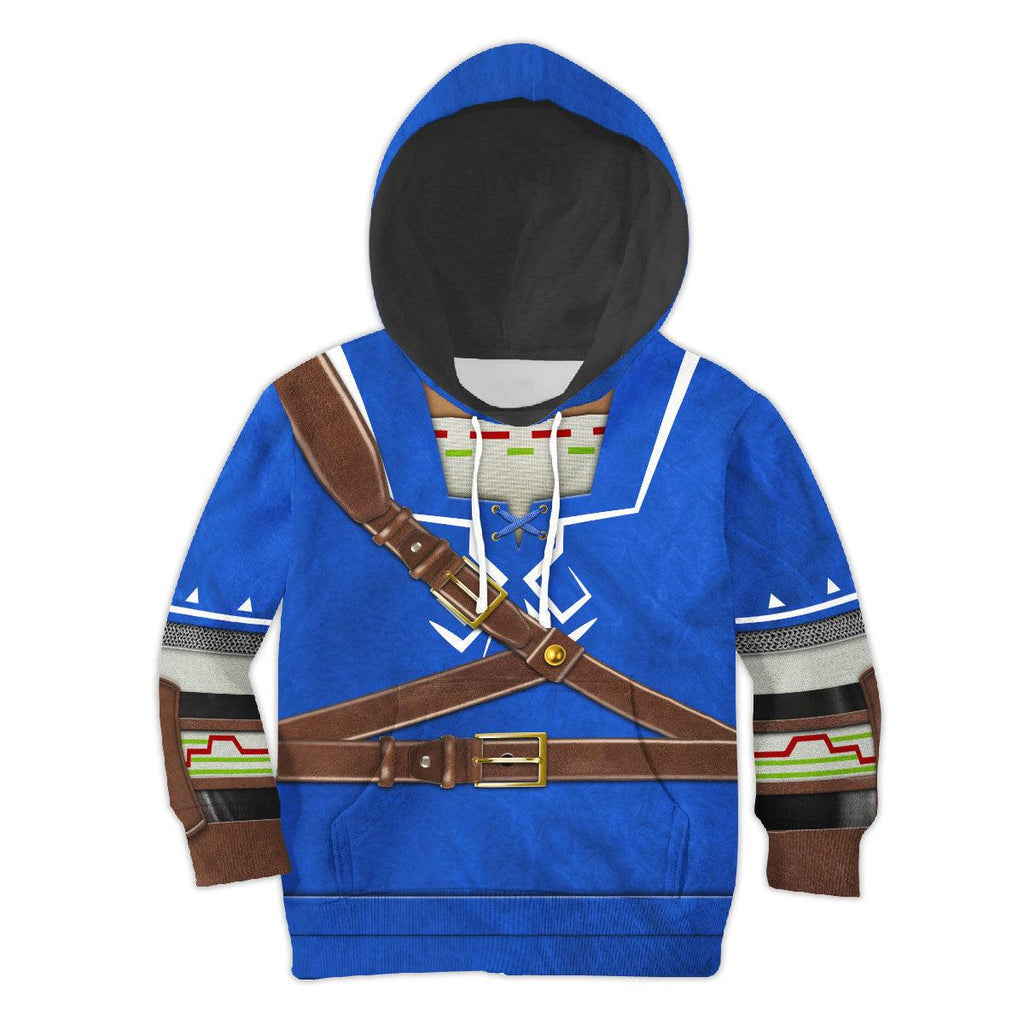 Link Zora Tunic Costume Kid Tops Hoodie Sweatshirt T-Shirt - CustomsPig.com