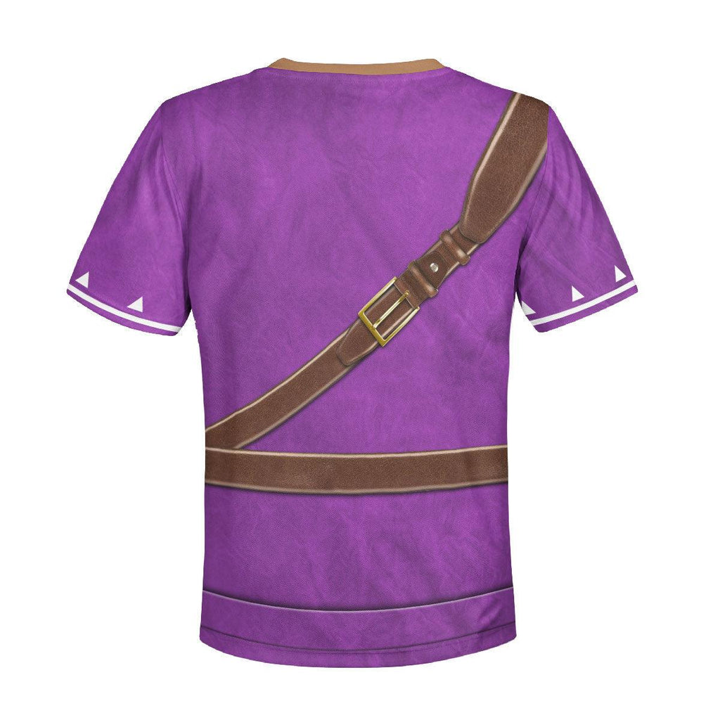 Link Zora Tunic Purple Costume Kid Tops Hoodie Sweatshirt T-Shirt - OodieGang.com