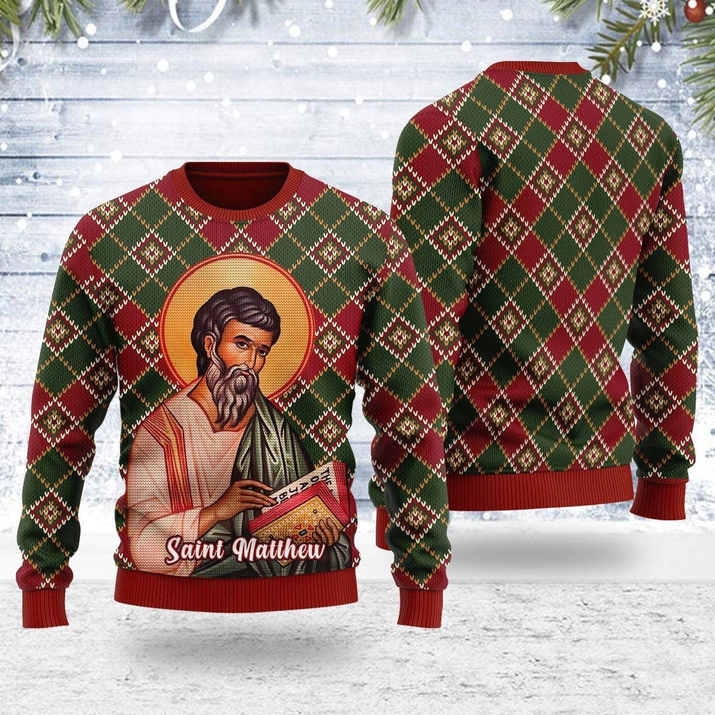 Matthew the Apostle Ugly Christmas Sweater - OodieGang