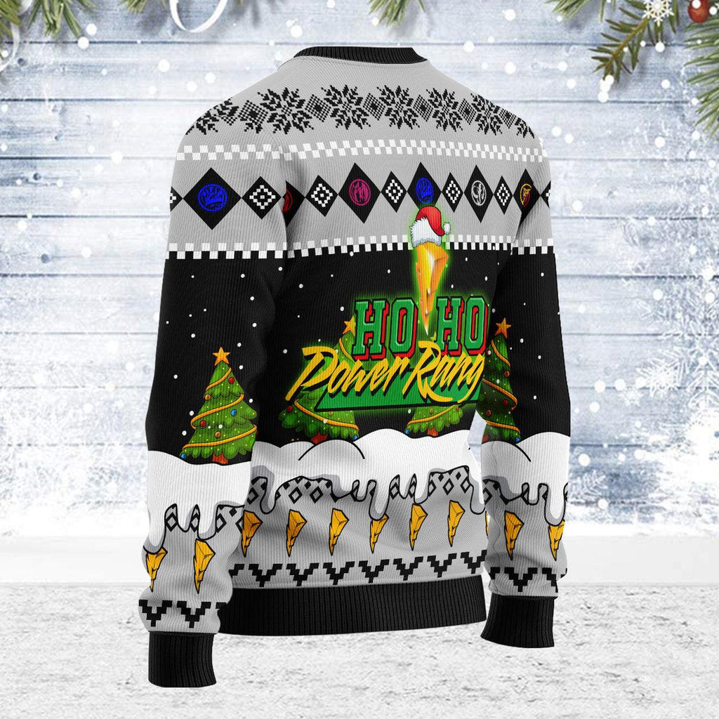 Merry Christmas OodieGang Black Hoho Ranger Unisex Wool Sweater - OodieGang.com