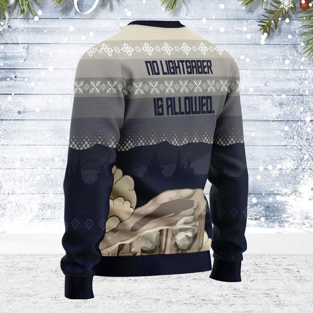 No Lightsaber Allowed Christmas Sweater - OodieGang.com