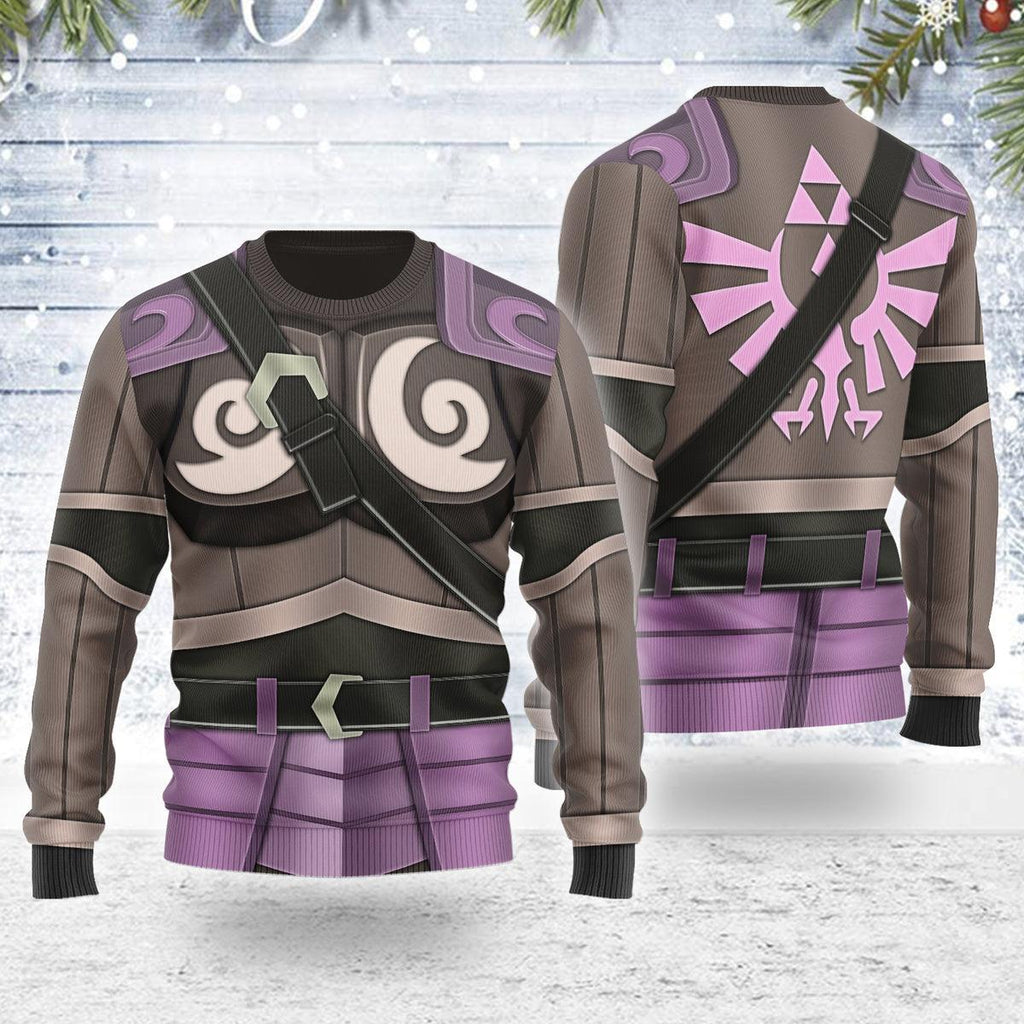 Phantom Armor Tri Force Heroes Themed Costume Unisex Christmas Wool Sweater - OodieGang.com