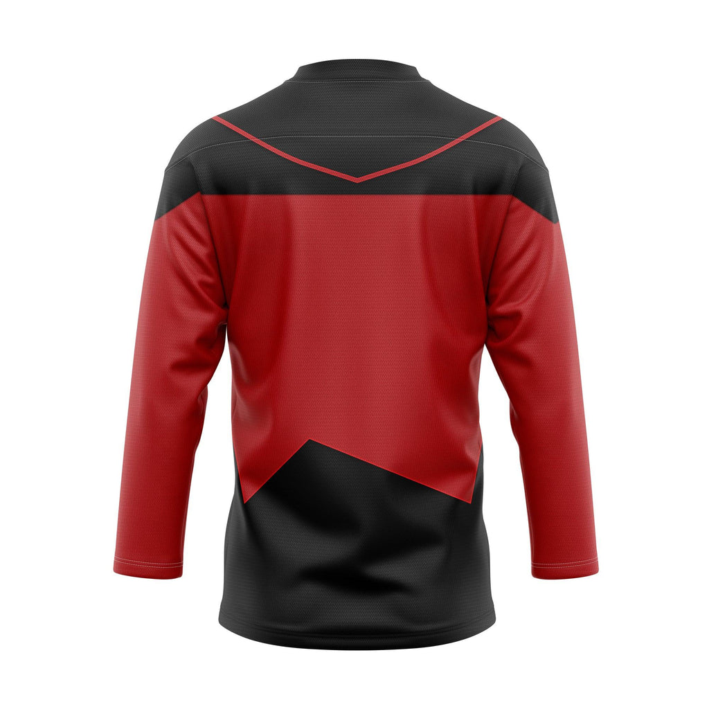 Picard The Next Generation Red Costume Hockey Jersey Sweatpants - OodieGang.com