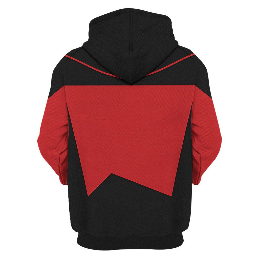 Picard The Next Generation Red Costume Hoodie Sweatshirt T-Shirt Sweatpants Apparel - OodieGang.com