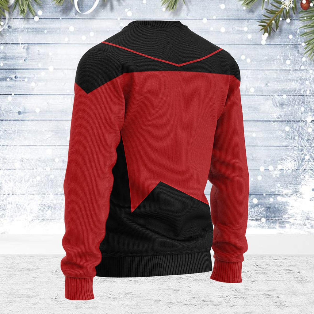 Picard The Next Generation Themed Costume Christmas Wool Sweater - OodieGang.com