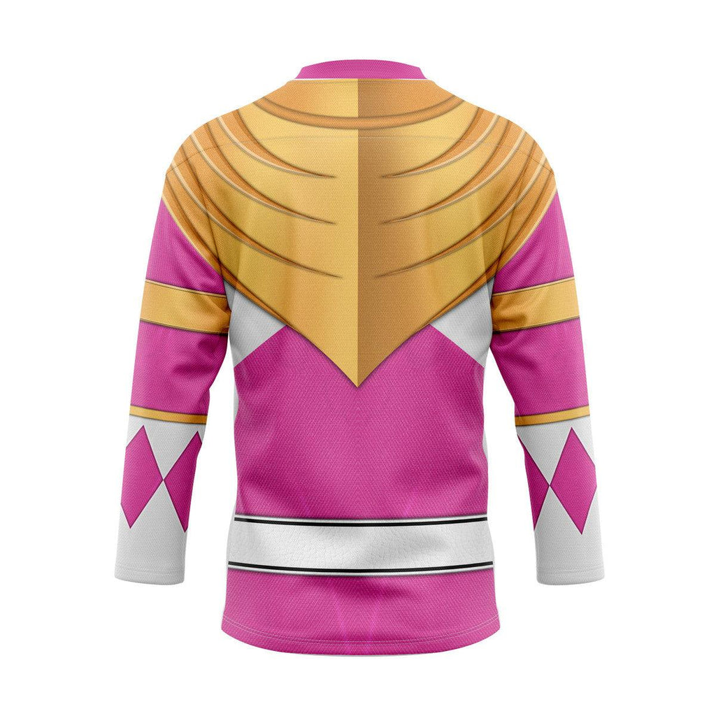 Pink Ranger Dragon Shield Hockey Jersey - OodieGang.com