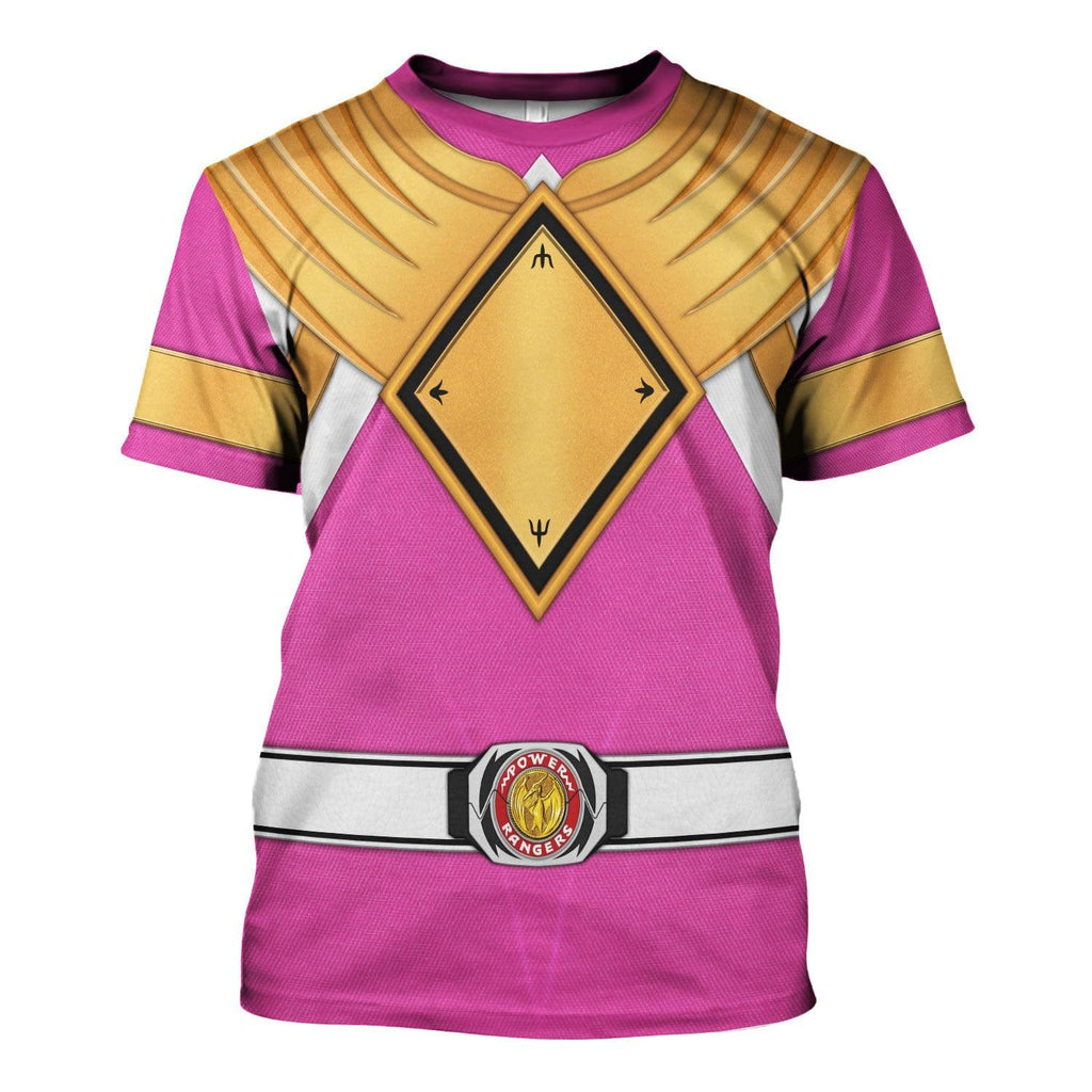 Pink Ranger Dragon Shield Hoodies Sweatshirt T-shirt Hawaiian Tracksuit - OodieGang.com