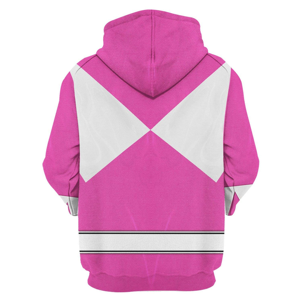 Pink Ranger Mighty Morphin Hoodies Sweatshirt T-shirt Hawaiian Tracksuit - OodieGang.com