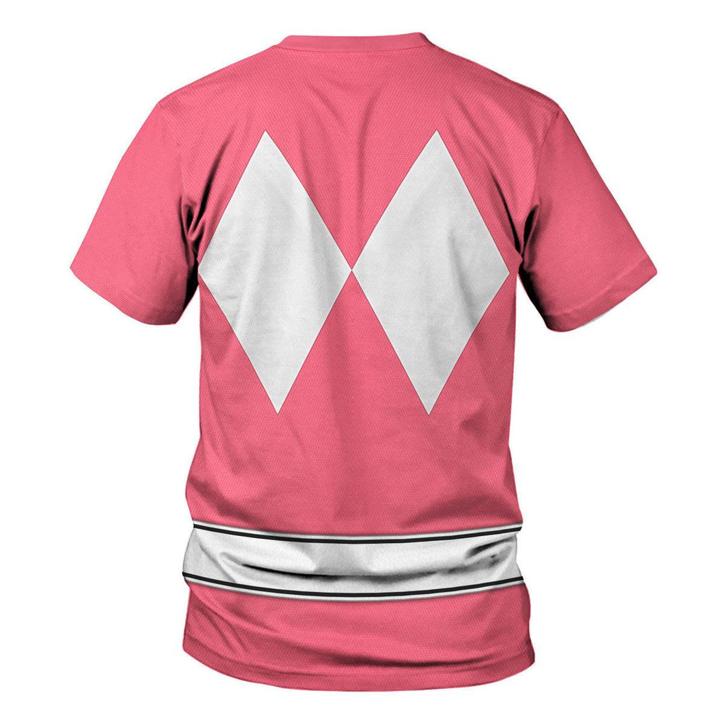 Pink Ranger Mighty Morphin The Movie (1995) Hoodies Sweatshirt T-shirt Hawaiian - OodieGang.com