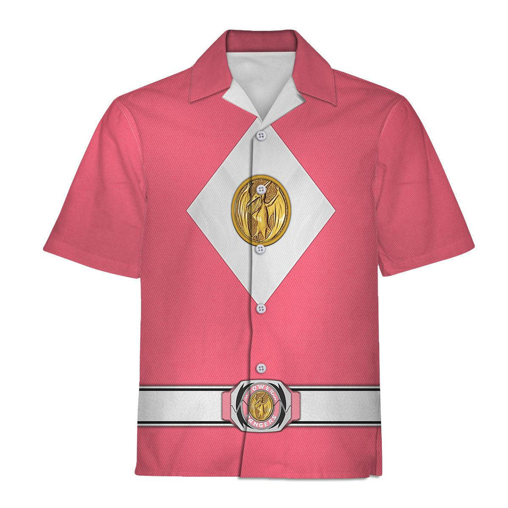 Pink Ranger Mighty Morphin The Movie (1995) Hoodies Sweatshirt T-shirt Hawaiian - OodieGang.com