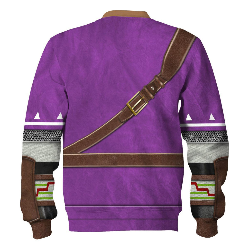 Purple Link Attire Unisex Hoodie Sweatshirt T-shirt Sweatpants Cosplay - OodieGang.com