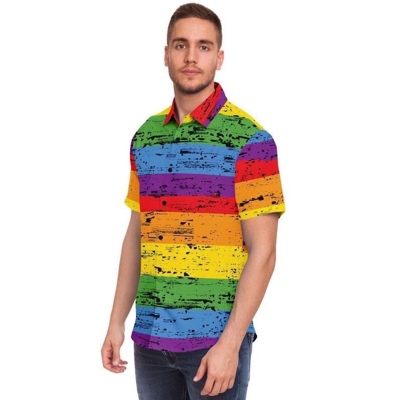 Rainbow Gay Pride Hawaiian Shirt - OodieGang