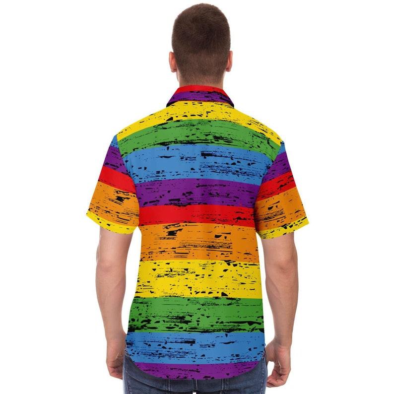 Rainbow Gay Pride Hawaiian Shirt - OodieGang