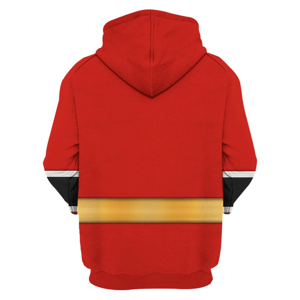 Red Aurico Ranger Hoodies Sweatshirt T-shirt Hawaiian Sweatpants - OodieGang.com