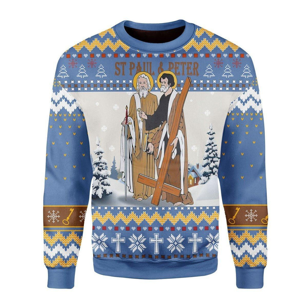 Saints Paul And Peter Christmas Sweater - OodieGang