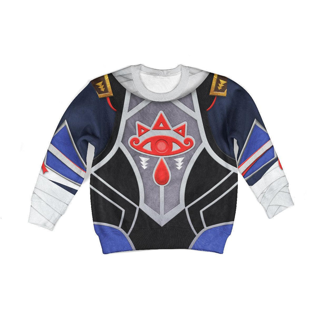 Sheik Zelda Costume Kid Tops Hoodie Sweatshirt T-Shirt - OodieGang.com