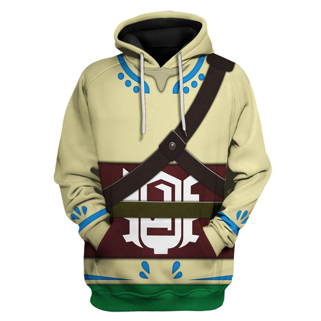 Skyloft Uniform - Skyward Sword Link Attire Shield Unisex Hoodie Sweatshirt T-shirt Sweatpants Cosplay - OodieGang.com