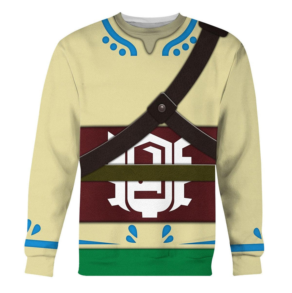 Skyloft Uniform - Skyward Sword Link Attire Shield Unisex Hoodie Sweatshirt T-shirt Sweatpants Cosplay - OodieGang.com