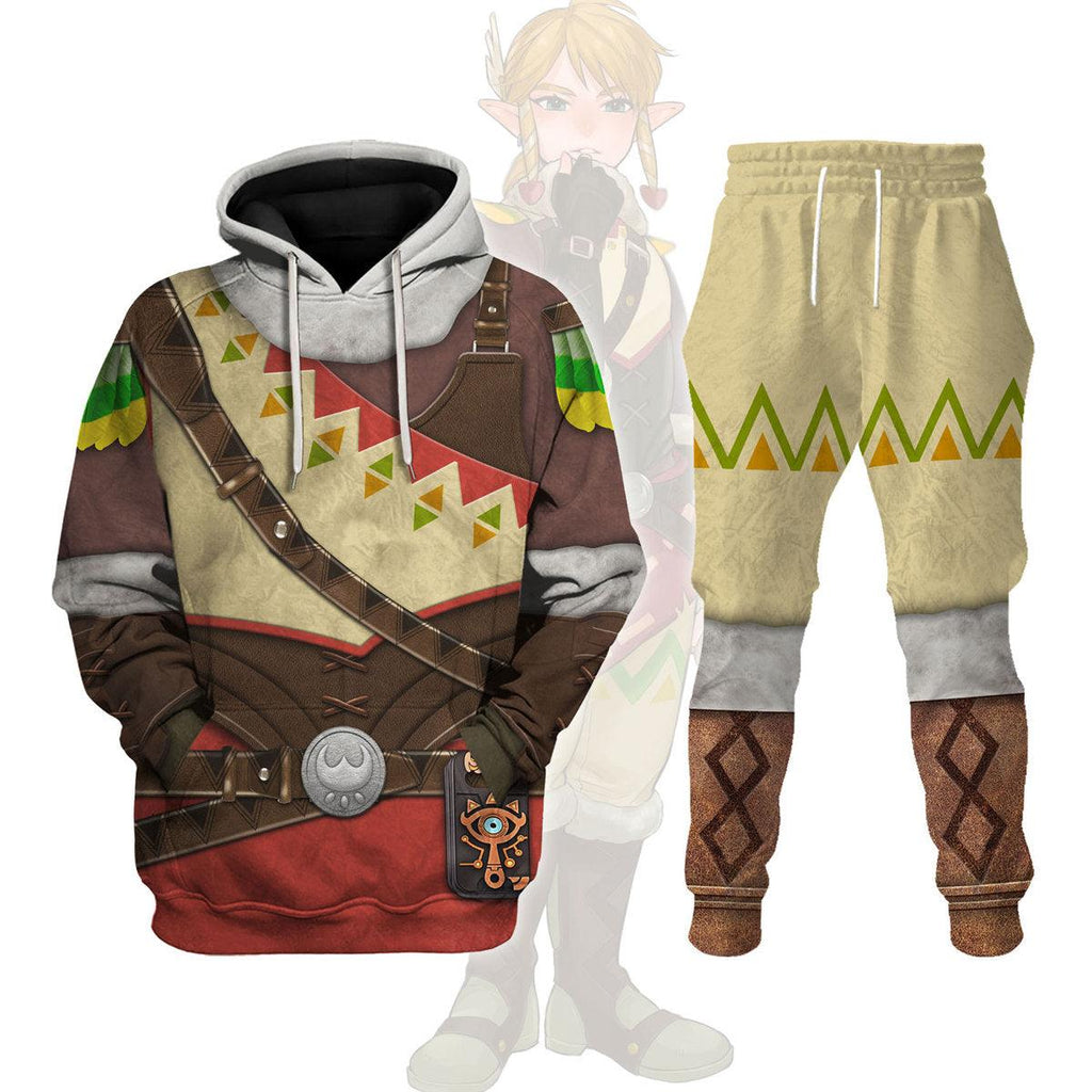 Snowquill Armor Set Link Unisex Hoodie Sweatshirt T-shirt Sweatpants Cosplay - DucG