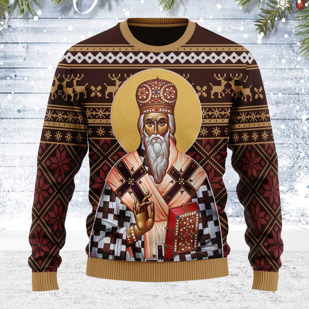 St. Vasilije of Ostrog Ugly Christmas Sweater - OodieGang