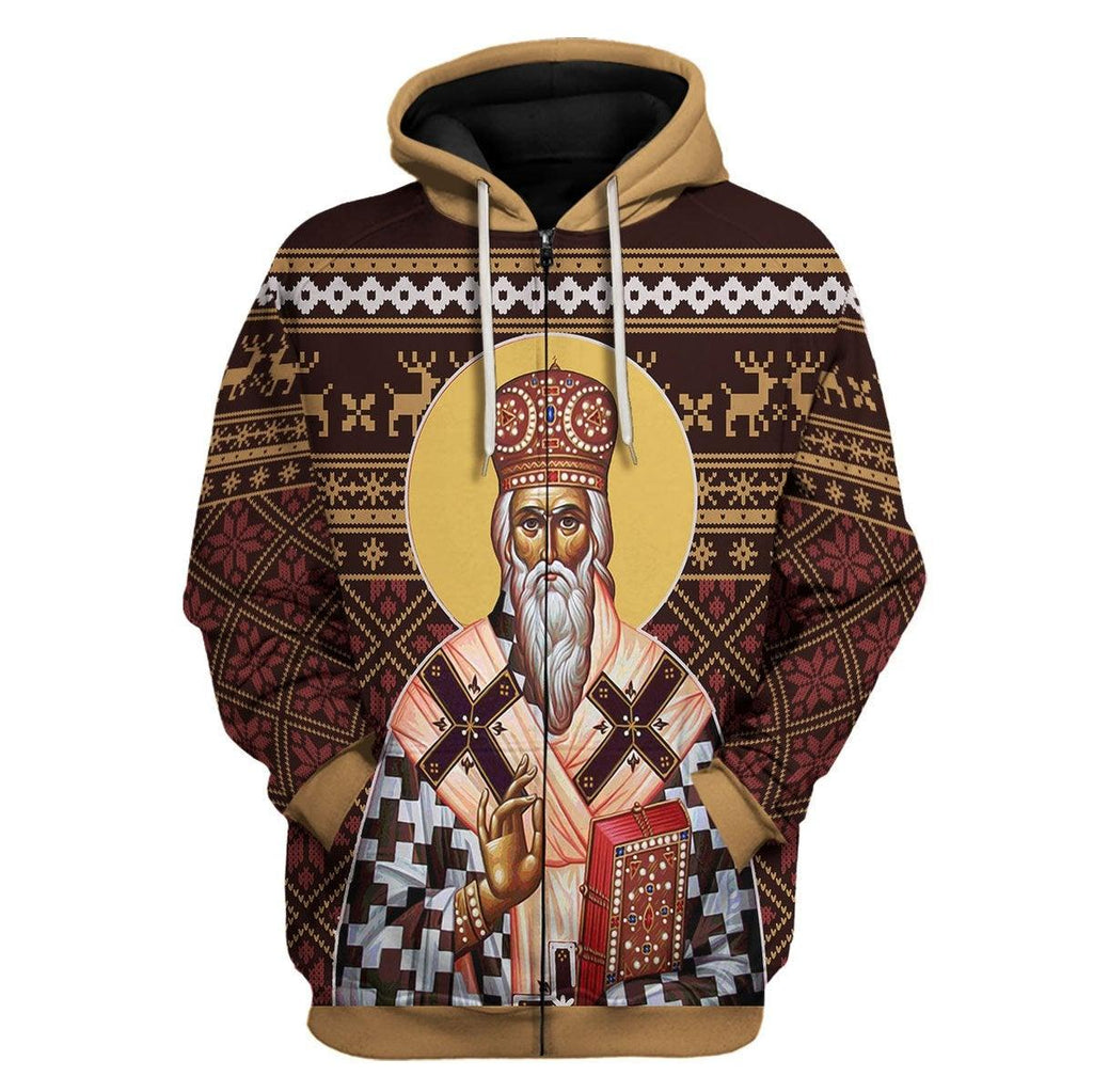 St. Vasilije of Ostrog Zip Hoodie - OodieGang