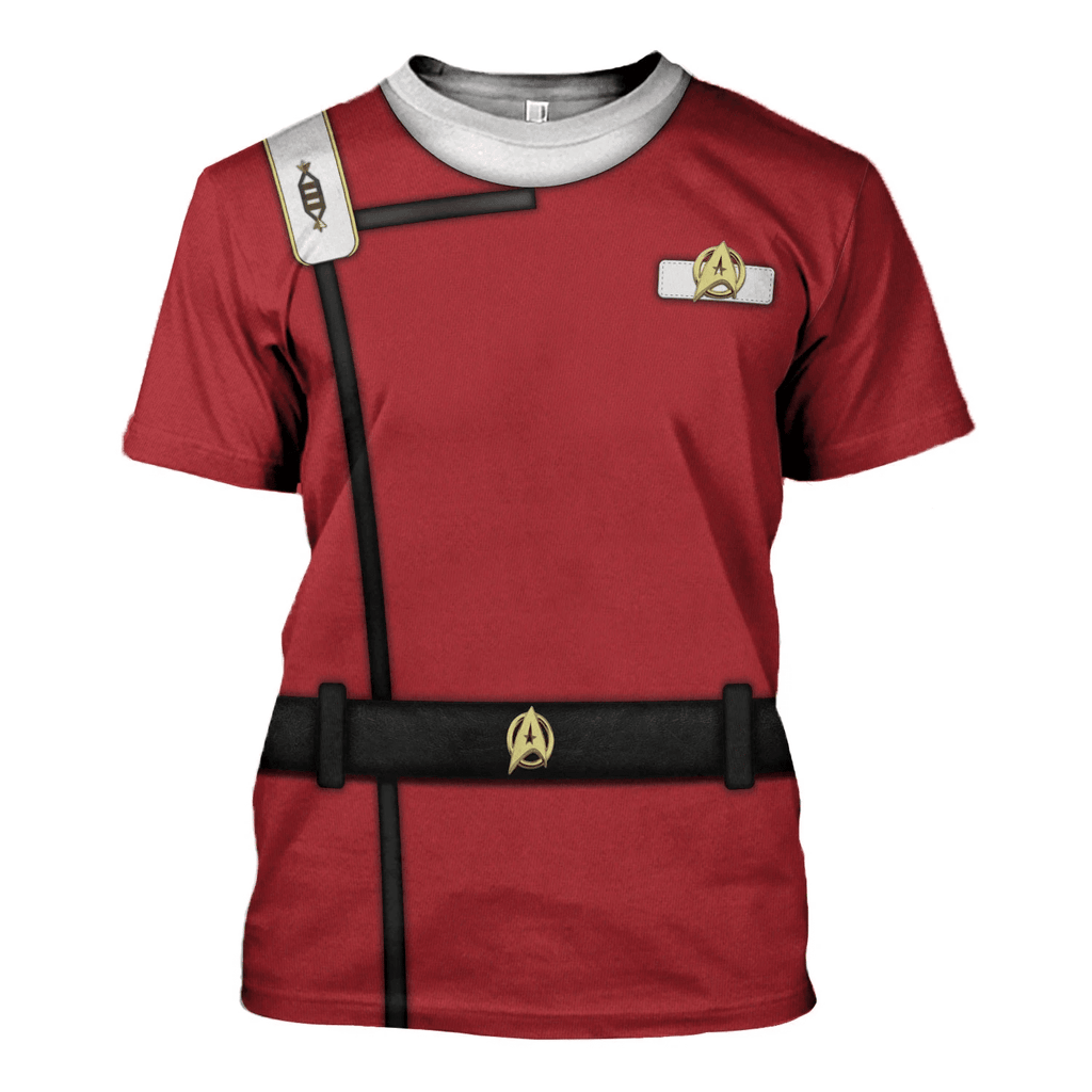 Starfleet UniformThe Wrath of Khan Officer T-shirt Hoodie Sweatpants Apparel - OodieGang.com