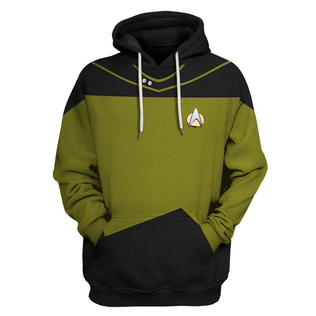 Tasha Yar Costume Officer Hoodie Sweatshirt T-Shirt Sweatpants Apparel - OodieGang.com