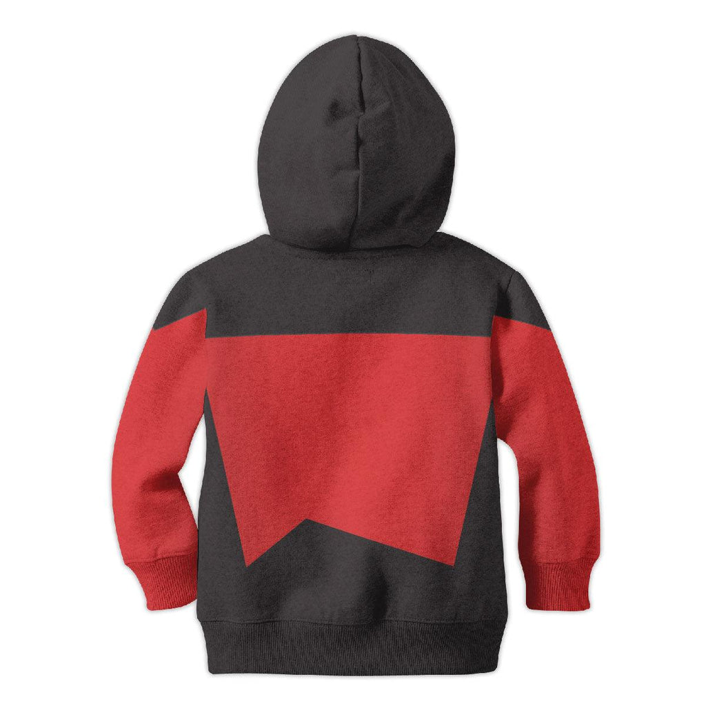 The Next Generation Red Uniform Costume Cosplay Kid Hoodie Sweatshirt T-Shirt - OodieGang.com