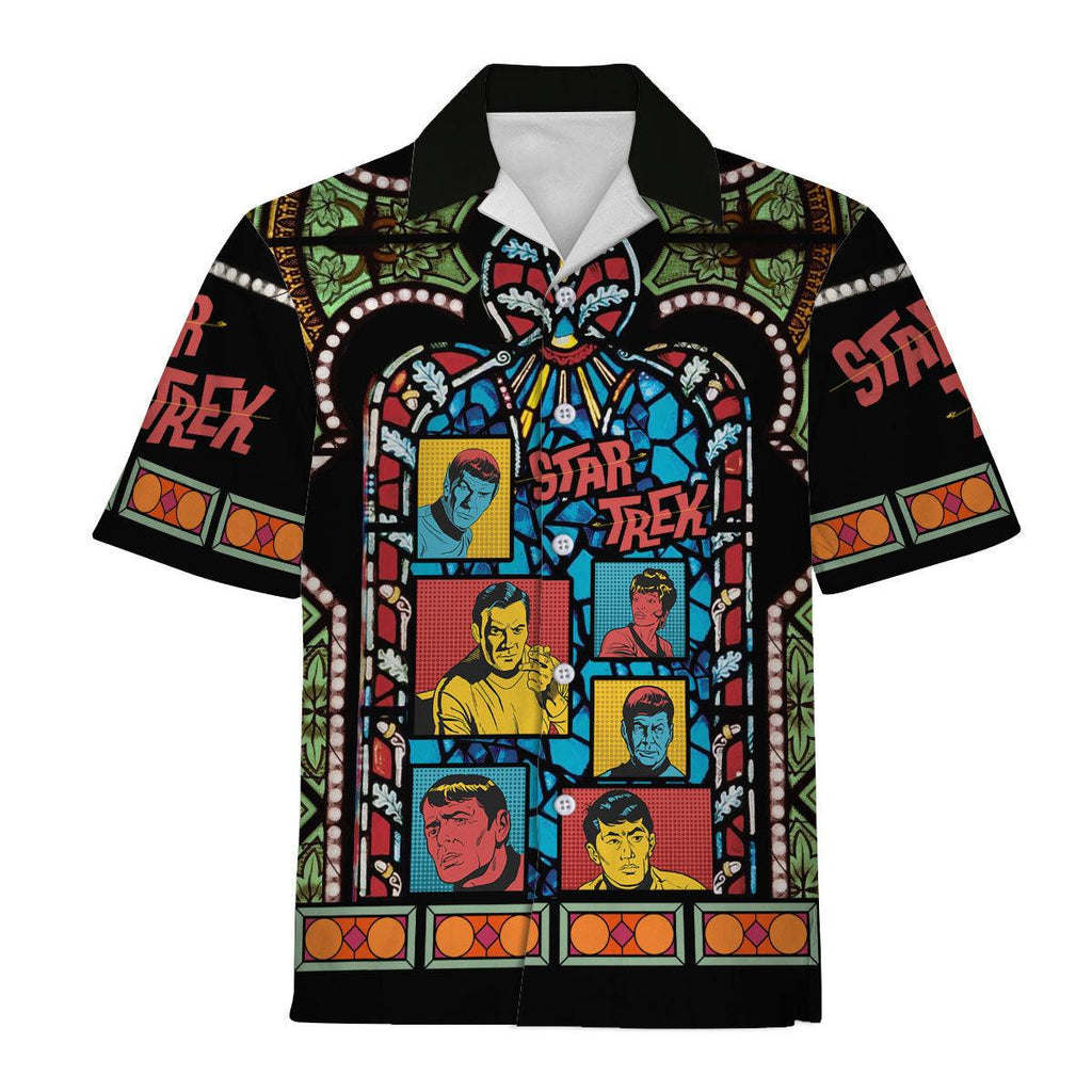 The Original Series Retro Character Squares Stained Glass Hawaiian Shirt T-Shirt - OodieGang.com