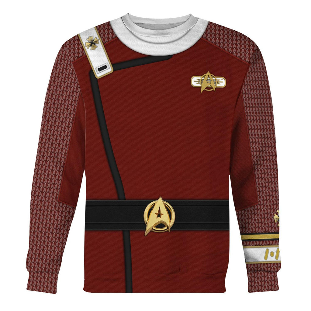 The Star Trek Admiral Pike Costume Hoodie Sweatshirt T-Shirt Sweatpants Apparel - OodieGang.com