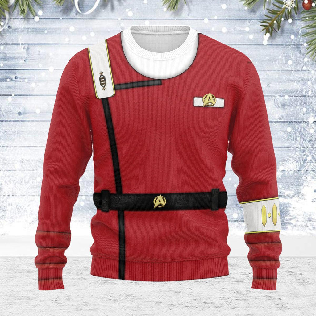 The Wrath of Khan Starfleet Officer Themed Costume Christmas Wool Sweater - OodieGang.com