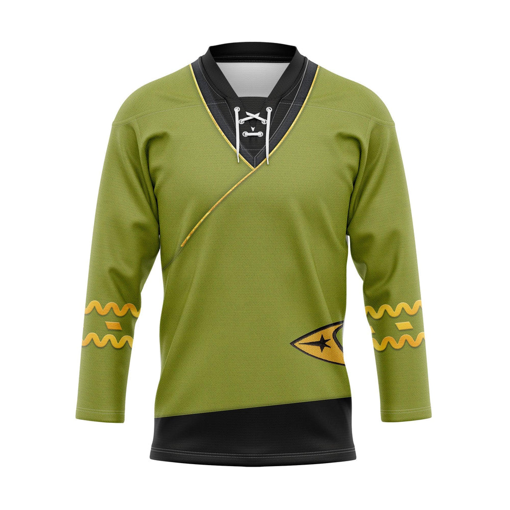 TOS Kirk Green Tunic Hockey Jersey Sweatpants - OodieGang.com