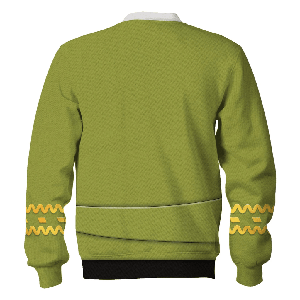 TOS Kirk Green Tunic T-shirt Hoodie Sweatpants Apparel - OodieGang.com