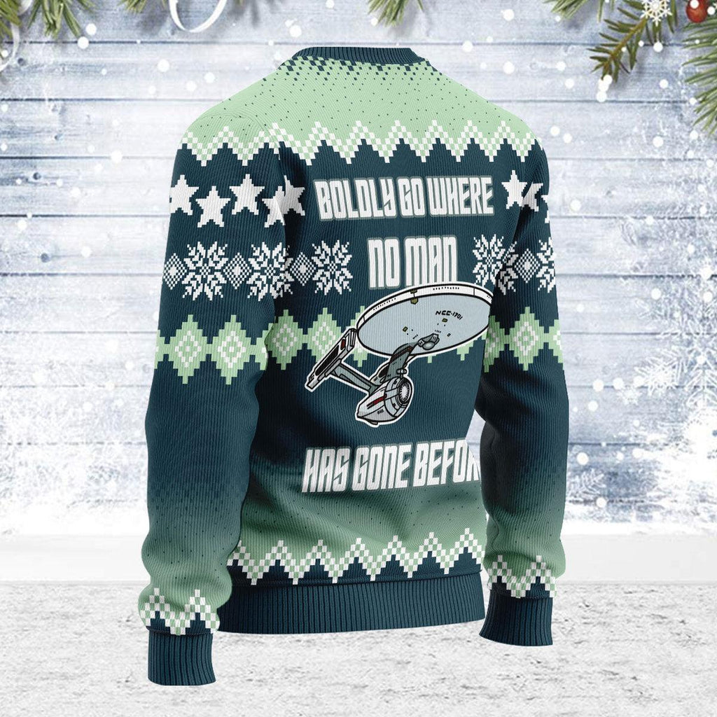 Vulcan Neck Rub Christmas Sweater - OodieGang.com