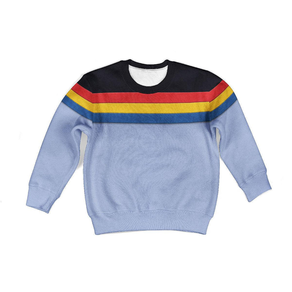 Wesley Crusher Costume Kid Hoodie Sweatshirt T-Shirt - OodieGang.com