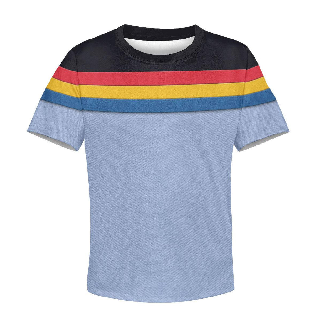 Wesley Crusher Costume Kid Hoodie Sweatshirt T-Shirt - OodieGang.com