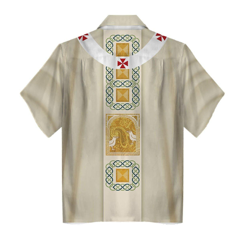 White Liturgical Vestment Christian Religion Hawaiian Shirt - OodieGang.com