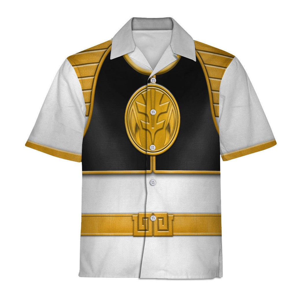 White Ranger Mighty Morphin Hoodies Sweatshirt T-shirt Hawaiian Tracksuit - OodieGang.com