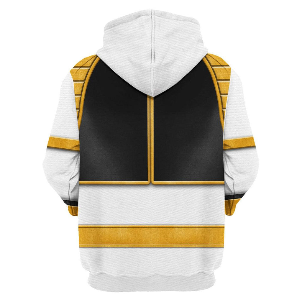 White Ranger Mighty Morphin Hoodies Sweatshirt T-shirt Hawaiian Tracksuit - OodieGang.com