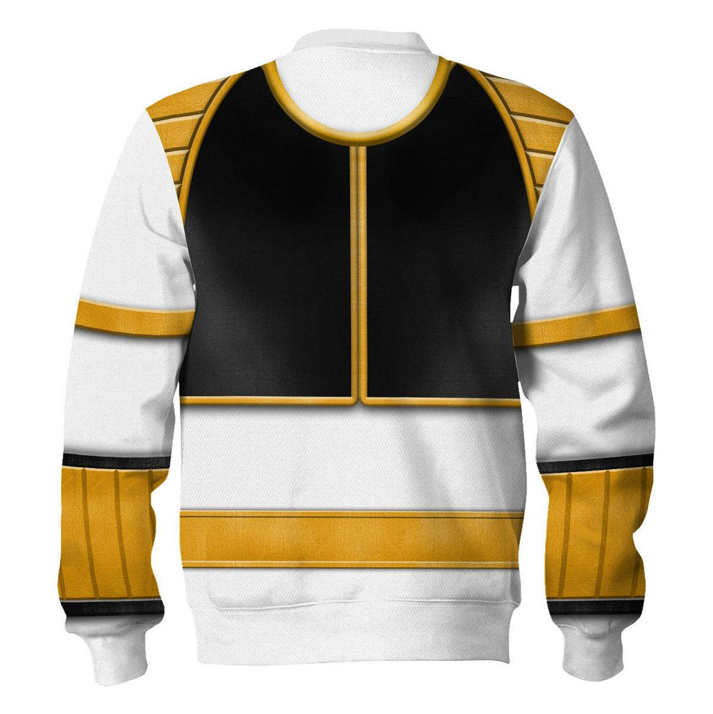 White Ranger Mighty Morphin Hoodies Sweatshirt T-shirt Hawaiian Tracksuit - OodieGang.com