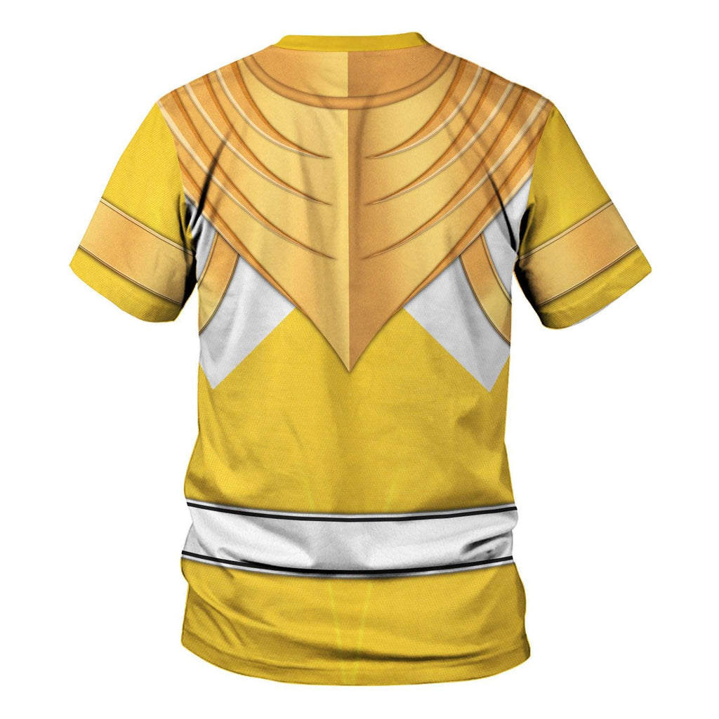 Yellow Ranger Dragon Shield Hoodies Sweatshirt T-shirt Hawaiian Tracksuit - OodieGang.com