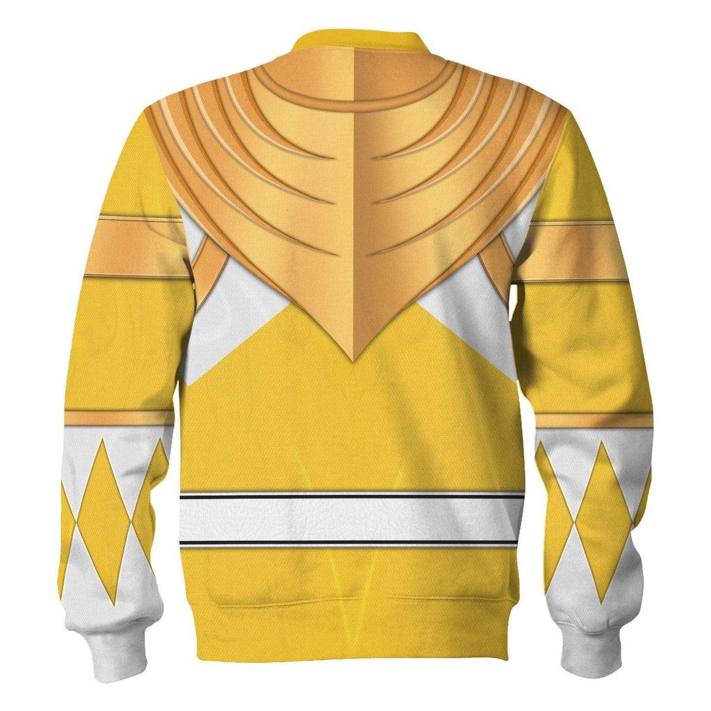 Yellow Ranger Dragon Shield Hoodies Sweatshirt T-shirt Hawaiian Tracksuit - OodieGang.com