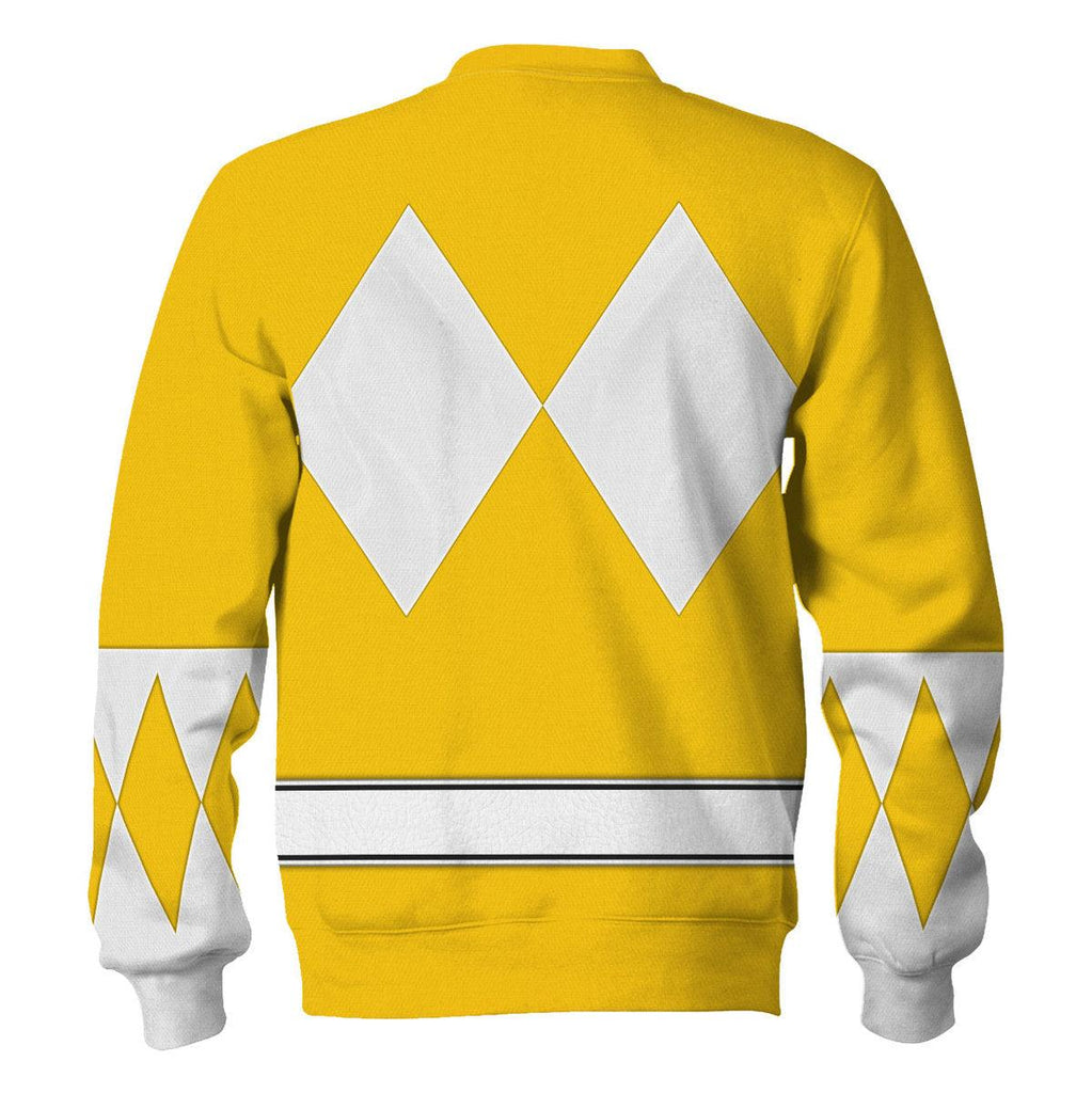 Yellow Ranger Mighty Morphin The Movie (1995) Hoodies Sweatshirt T-shirt Hawaiian - OodieGang.com