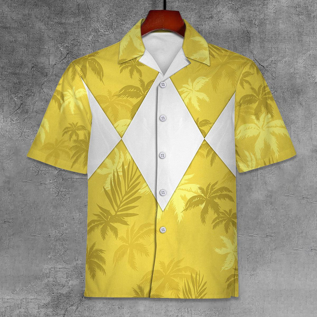 Yellow Ranger x Tommy Vercetti Hawaiian Shirt & Beach Shorts - CustomsPig.com