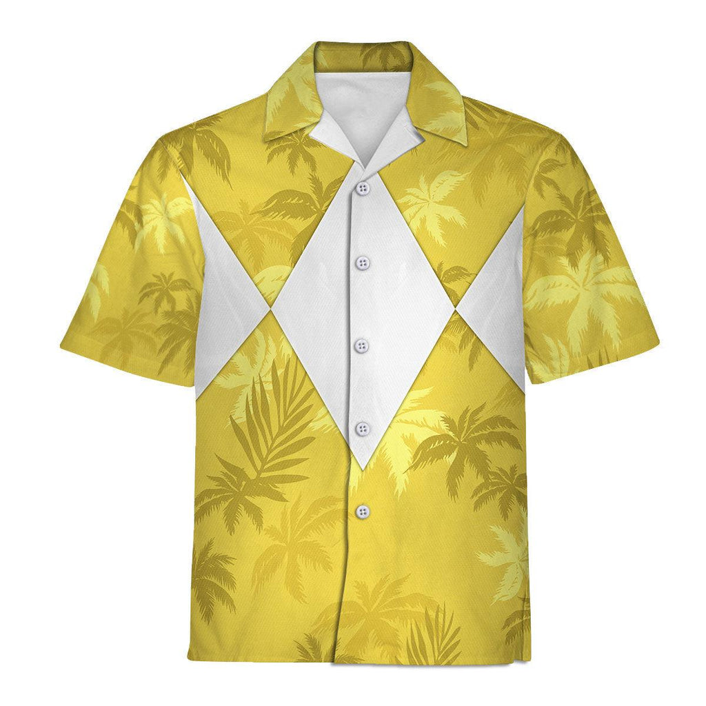 Yellow Ranger x Tommy Vercetti Hawaiian Shirt & Beach Shorts - OodieGang.com