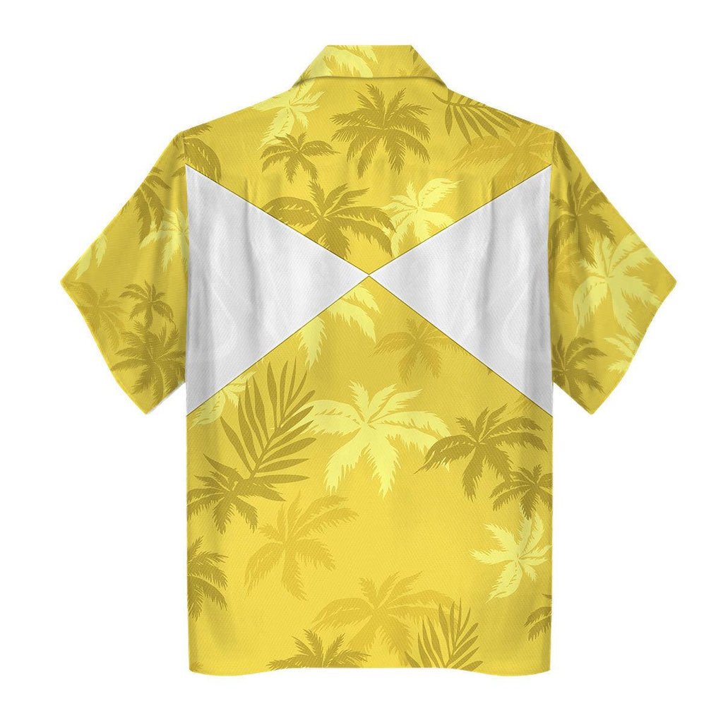 Yellow Ranger x Tommy Vercetti Hawaiian Shirt & Beach Shorts - OodieGang.com