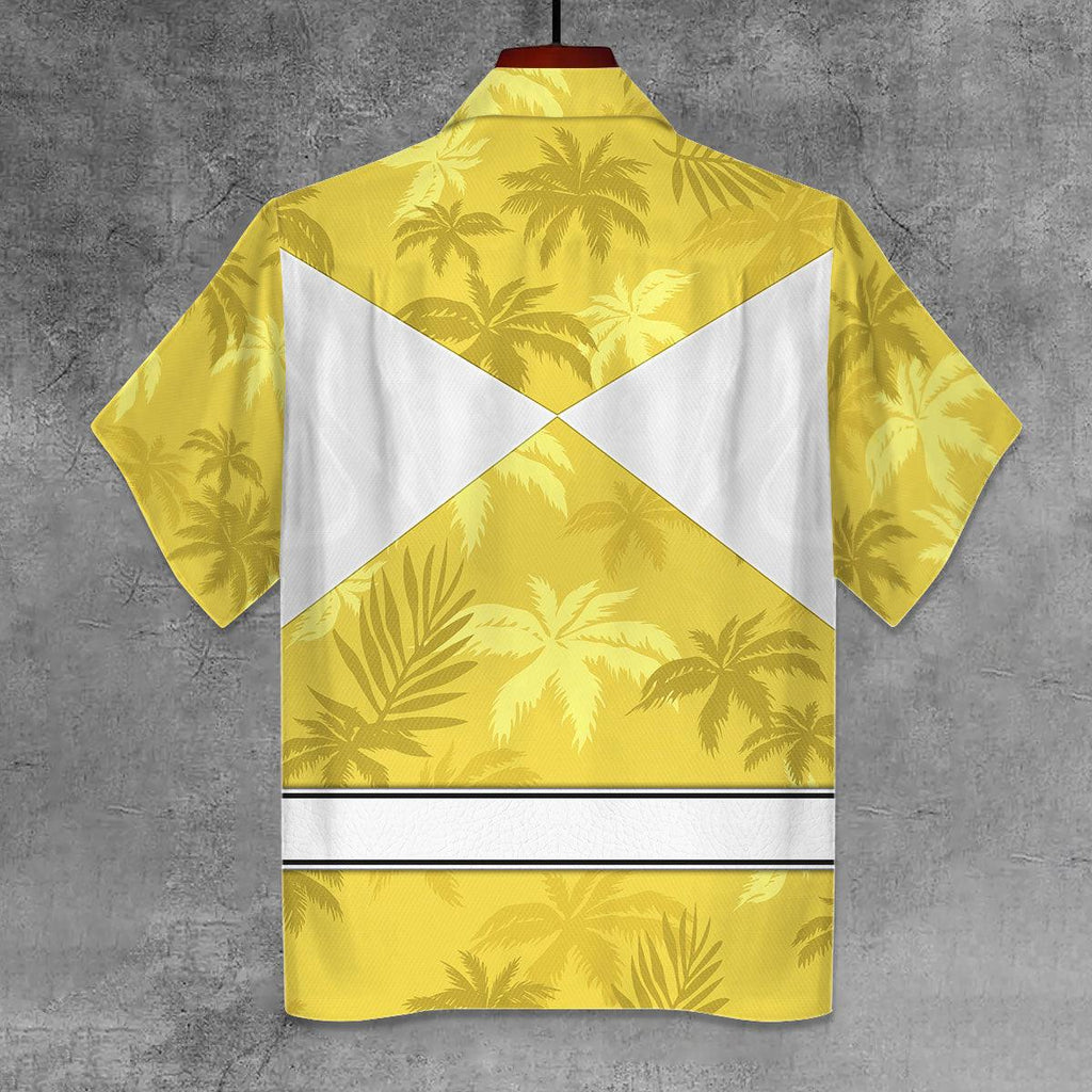 Yellow Ranger x Tommy Vercetti Hawaiian Shirt Beach Shorts - OodieGang.com